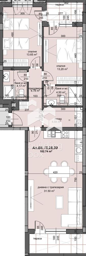 Продава 3-СТАЕН, гр. Пловдив, Тракия, снимка 2 - Апартаменти - 53010074