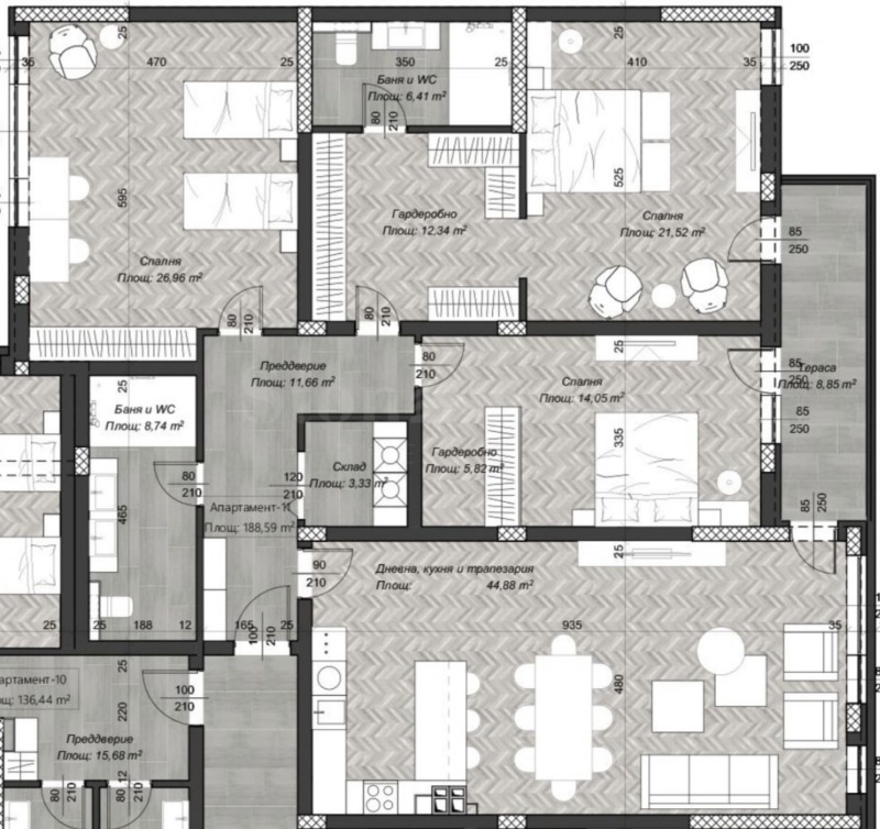 Продава 4-СТАЕН, гр. София, Център, снимка 3 - Апартаменти - 52399241