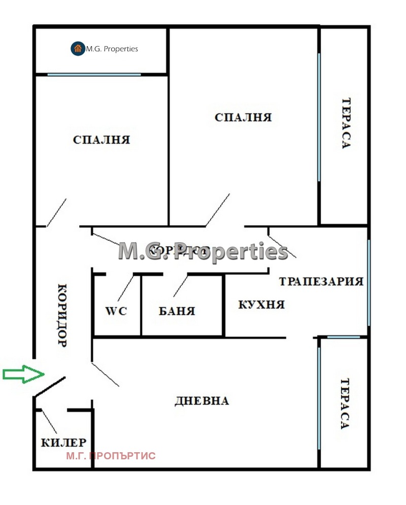 Продава 4-СТАЕН, гр. Варна, Чайка, снимка 15 - Апартаменти - 53235151