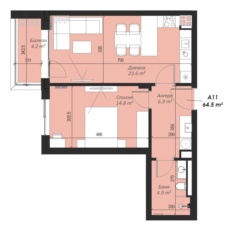 Продава  2-стаен град София , Кръстова вада , 76 кв.м | 70596842 - изображение [3]