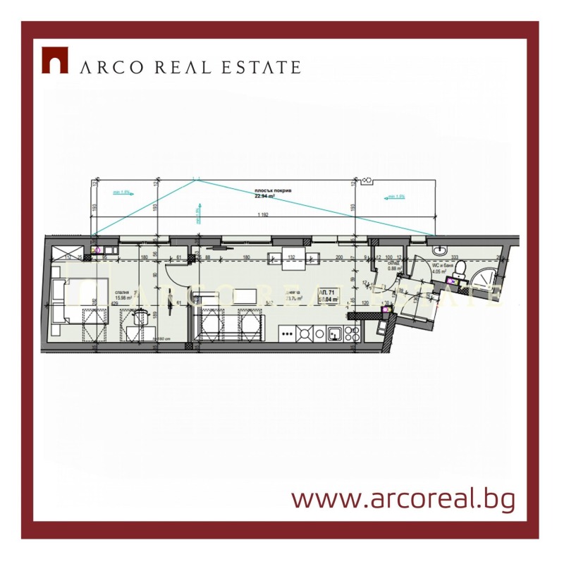 De vânzare  1 dormitor Sofia , Banișora , 67 mp | 12615544 - imagine [3]