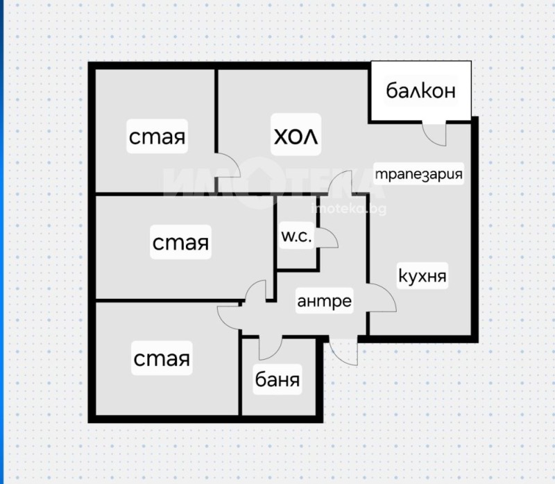 Продава 3-СТАЕН, гр. София, Гоце Делчев, снимка 4 - Aпартаменти - 49434137