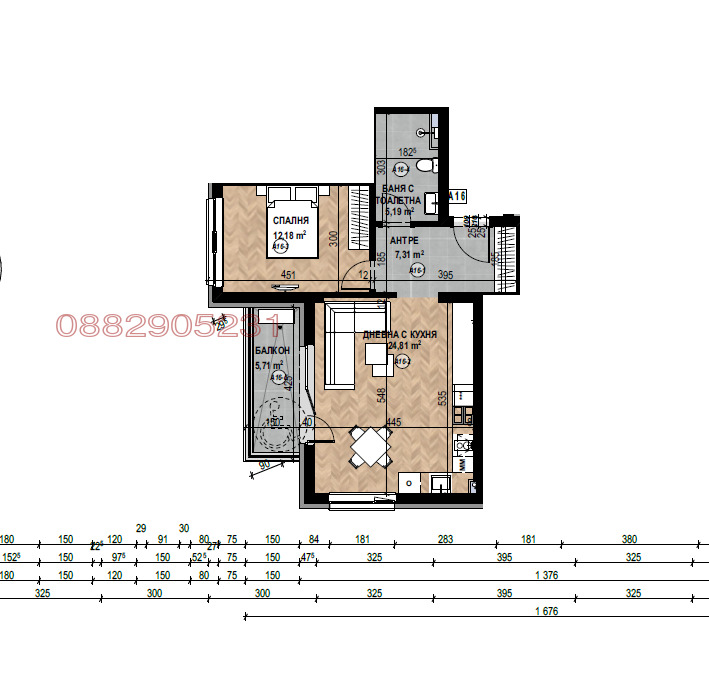 Продава 2-СТАЕН, гр. София, Кръстова вада, снимка 10 - Апартаменти - 52641719