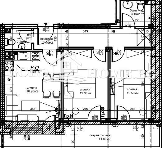 Till salu  2 sovrum Plovdiv , Ostromila , 89 kvm | 31056896 - bild [2]