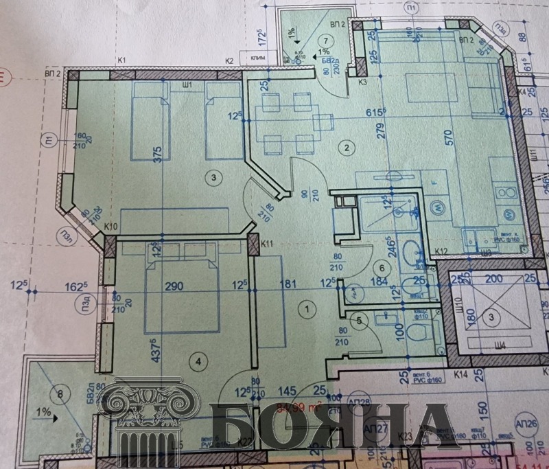 Eladó  2 hálószobás Ruse , Centralen juzsen rajon , 107 négyzetméter | 43160452