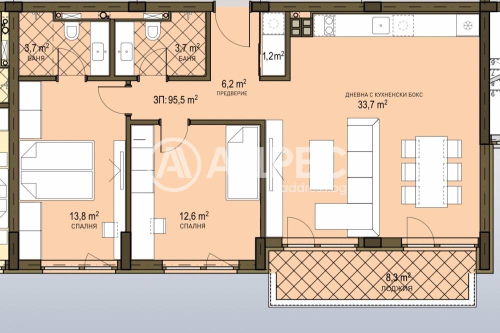 Продава 3-СТАЕН, гр. София, Овча купел 2, снимка 2 - Апартаменти - 54667736