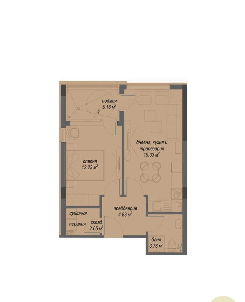Продава 2-СТАЕН, гр. София, Малинова долина, снимка 16 - Апартаменти - 52484366