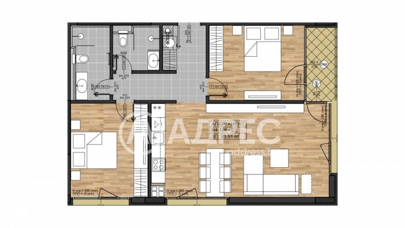 Na sprzedaż  2 sypialnie Sofia , Bojana , 116 mkw | 43463299 - obraz [4]