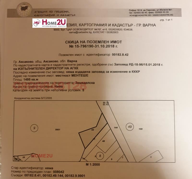 Продава ПАРЦЕЛ, гр. Аксаково, област Варна, снимка 4 - Парцели - 47547625