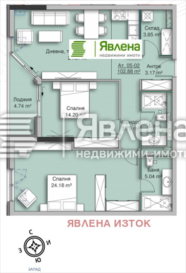 Продава 3-СТАЕН, гр. София, Кръстова вада, снимка 1 - Aпартаменти - 47985174