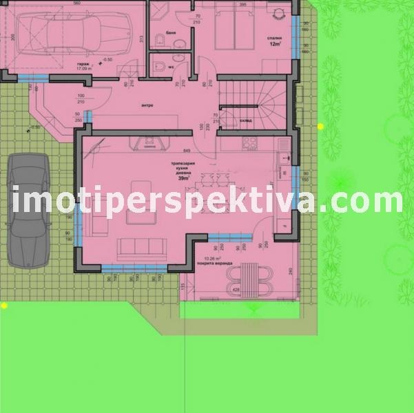 Till salu  Hus Plovdiv , Kjutjuk Parij , 222 kvm | 71980266 - bild [13]