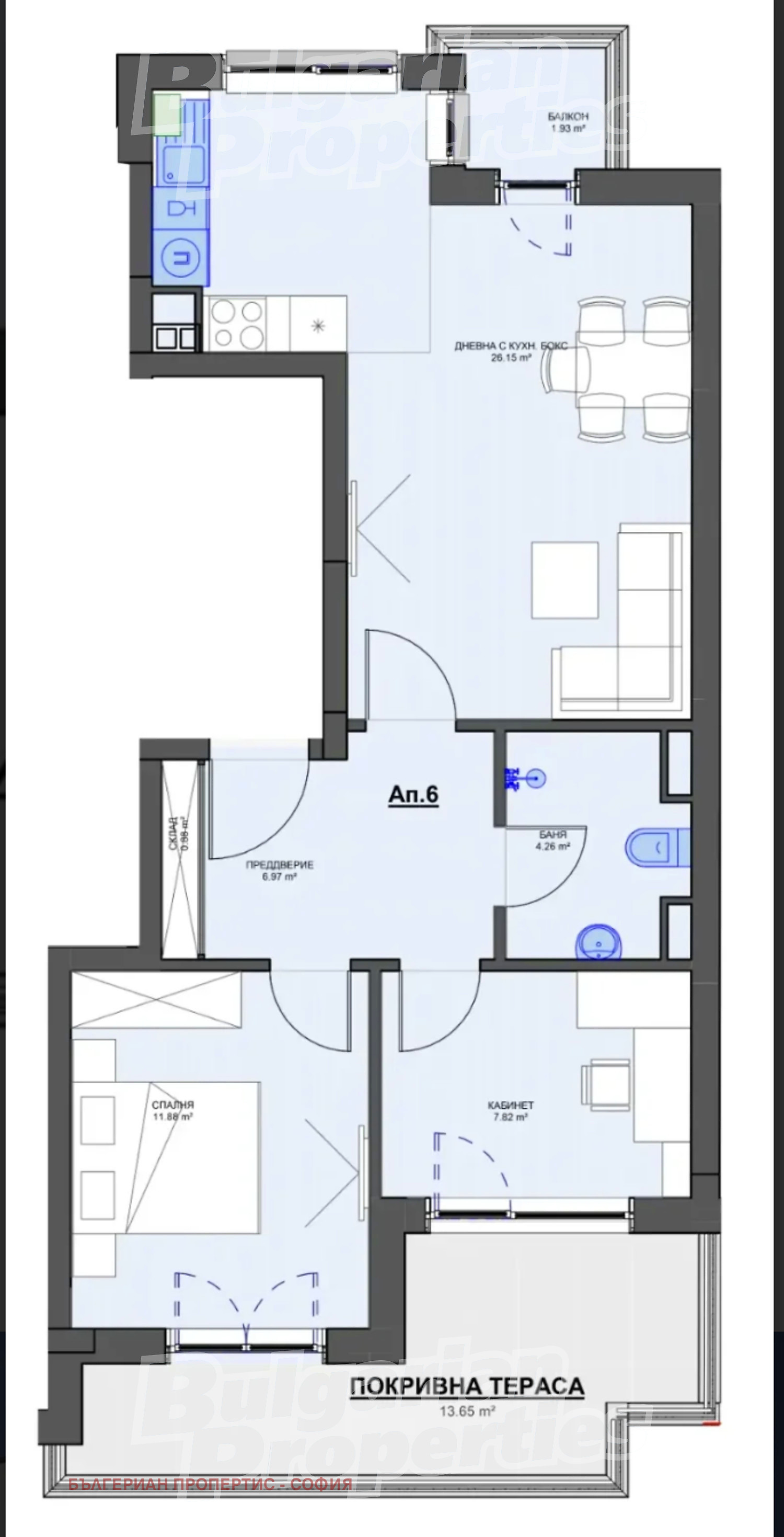Продава 3-СТАЕН, гр. София, Кръстова вада, снимка 2 - Апартаменти - 53736072