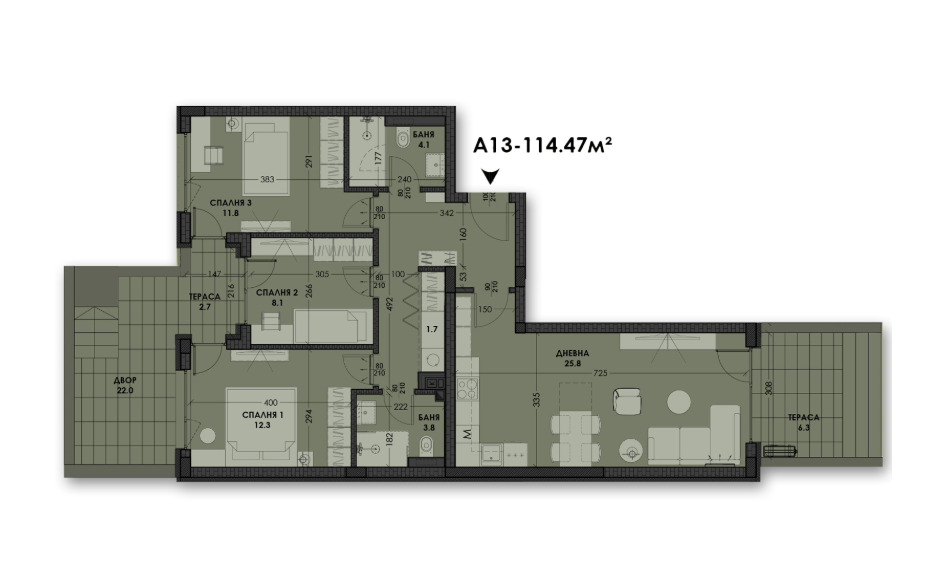 Продава 4-СТАЕН, гр. Варна, Виница, снимка 5 - Апартаменти - 53083211