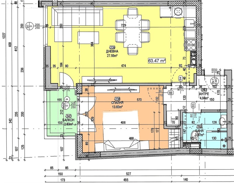 Zu verkaufen  1 Schlafzimmer Sofia , Lewski , 79 qm | 13578939 - Bild [2]