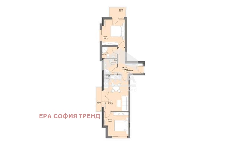 Продава 3-СТАЕН, гр. София, Люлин 9, снимка 2 - Aпартаменти - 46519958