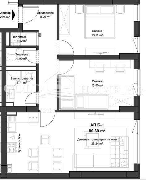 For Sale  2 bedroom Plovdiv , Kyuchuk Parizh , 95 sq.m | 40366859 - image [2]