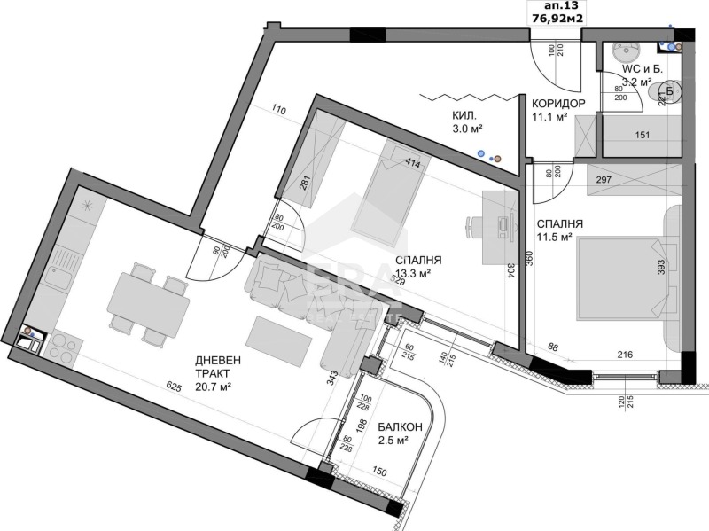 Продава 3-СТАЕН, гр. Варна, Владислав Варненчик 1, снимка 13 - Апартаменти - 56071245