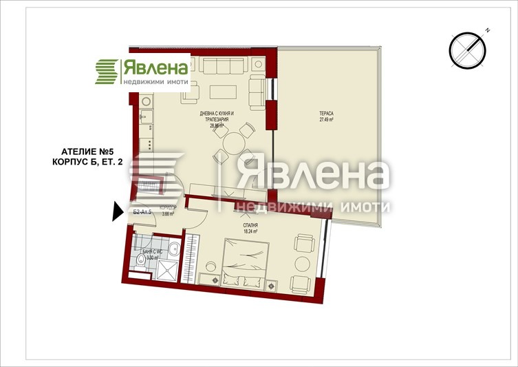 Продава 2-СТАЕН, гр. София, Сердика, снимка 2 - Aпартаменти - 49364747