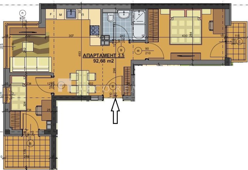 Продава  3-стаен град София , Център , 93 кв.м | 97091071 - изображение [2]