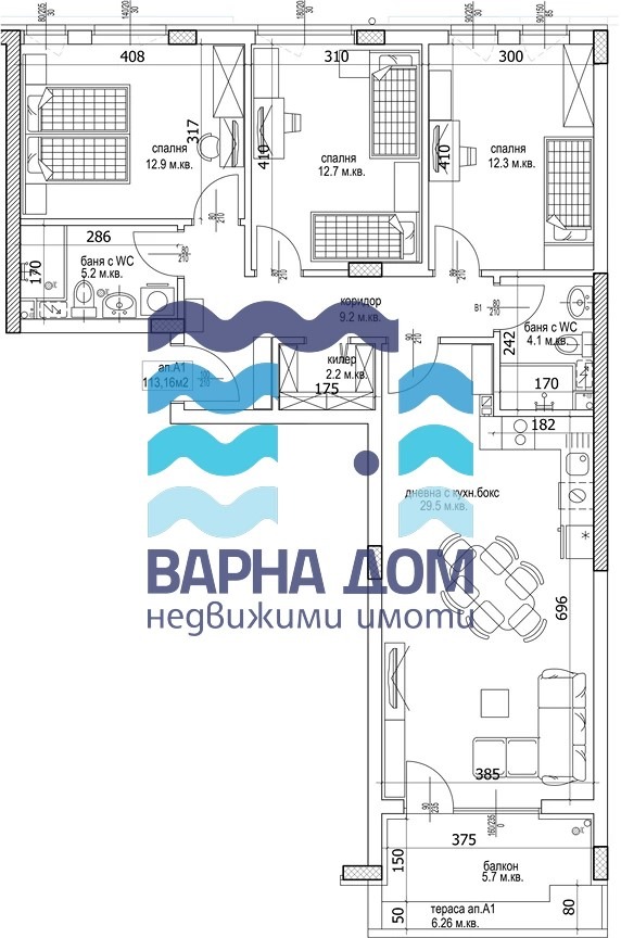 Til salg  3 soveværelser Varna , Kajsieva gradina , 126 kvm | 40245150 - billede [2]