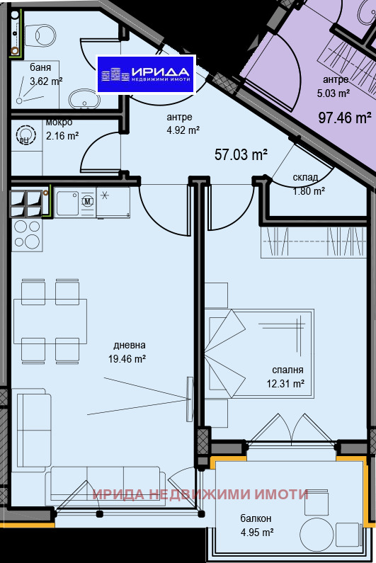 De vânzare  1 dormitor Sofia , Ovcia cupel , 66 mp | 34170265