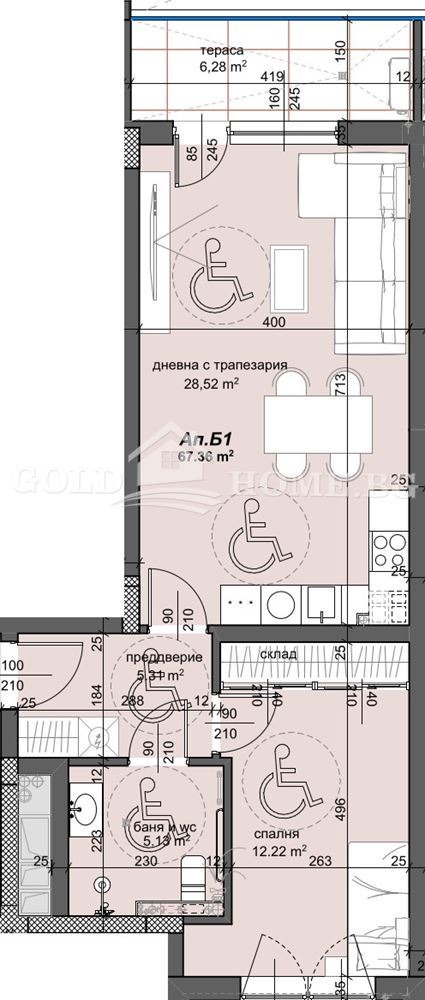 Продава 2-СТАЕН, гр. Пловдив, Тракия, снимка 8 - Aпартаменти - 48763704