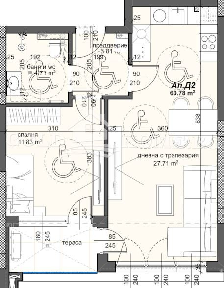 Продава 2-СТАЕН, гр. Пловдив, Тракия, снимка 4 - Aпартаменти - 48763704