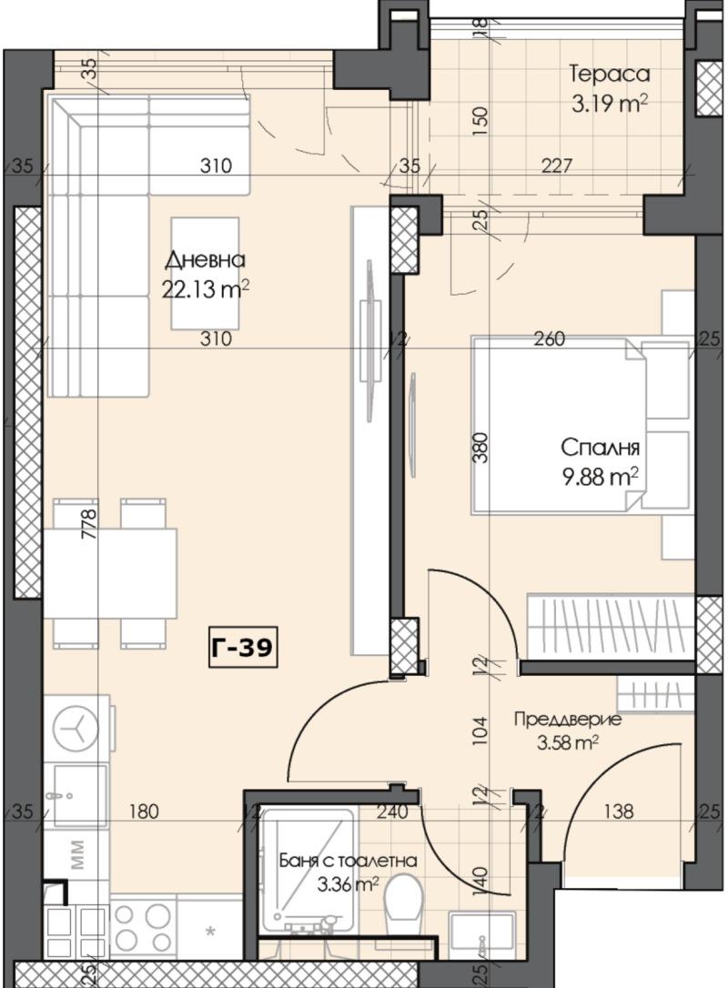 In vendita  1 camera da letto Plovdiv , Karshiiaka , 61 mq | 19278041 - Immagine [3]