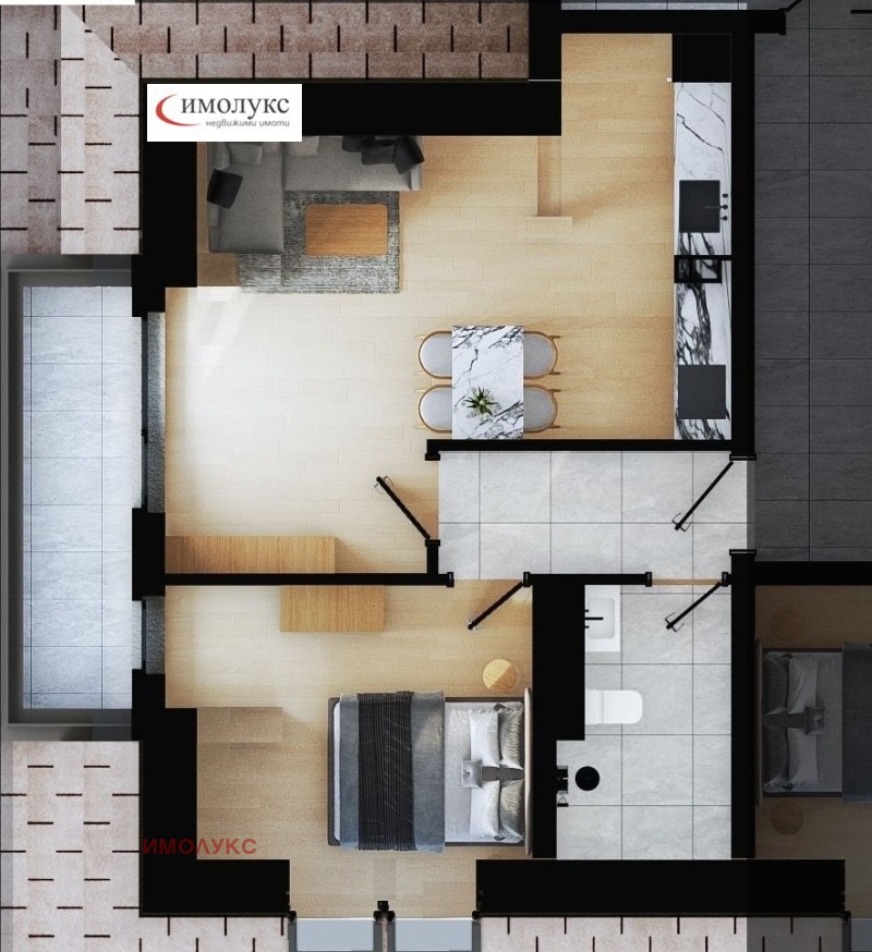 Продава  2-стаен град София , Дружба 2 , 70 кв.м | 71006558 - изображение [3]