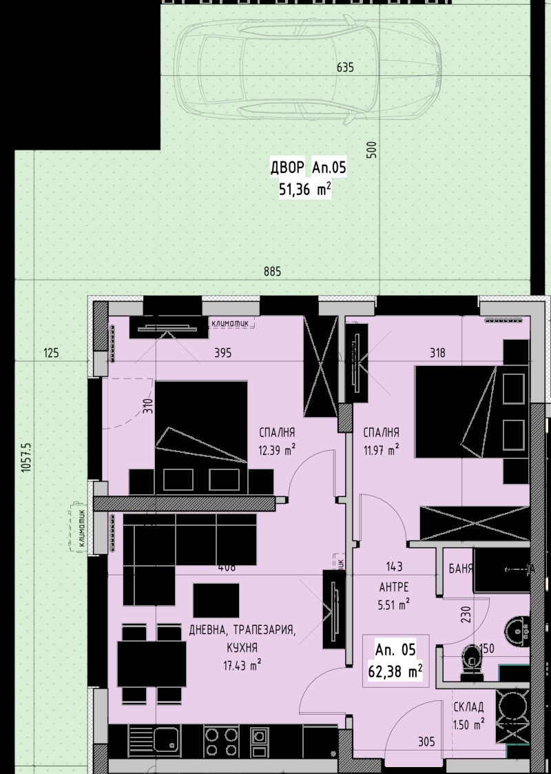 Till salu  2 sovrum Sofia , Malinova dolina , 72 kvm | 65488550