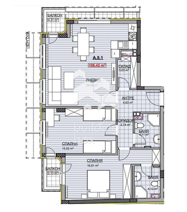 Продава  3-стаен град София , Красно село , 126 кв.м | 92447010 - изображение [8]