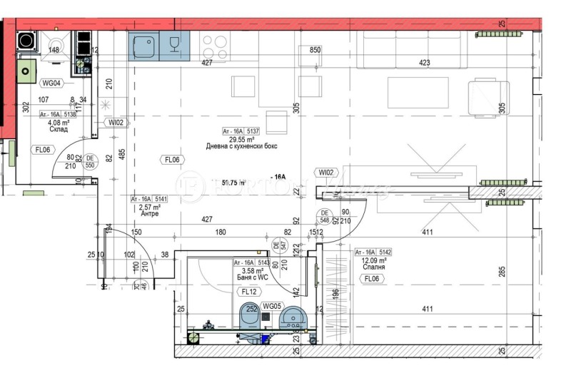 Продава 1-СТАЕН, гр. София, Манастирски ливади, снимка 3 - Aпартаменти - 47421731