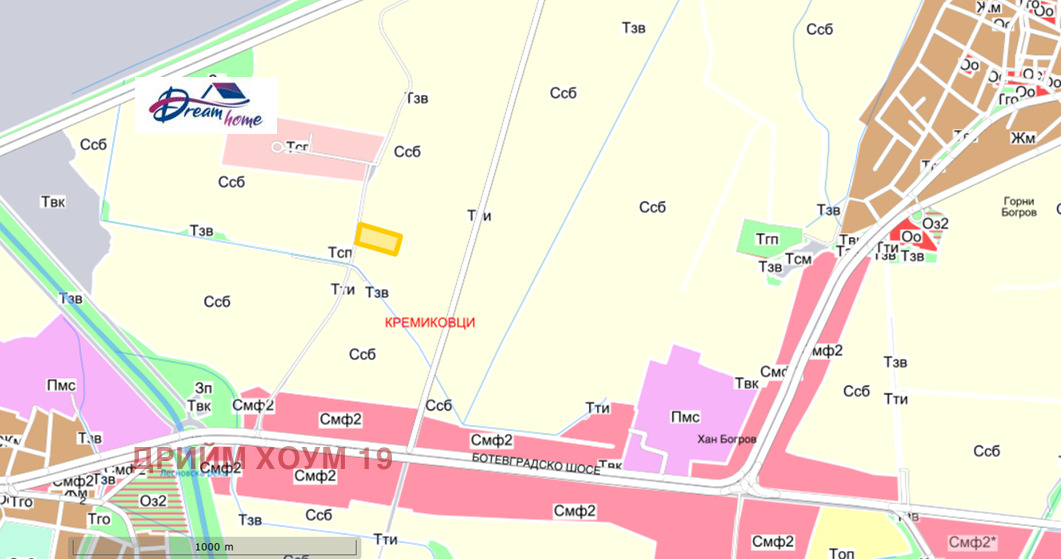 Продава ПАРЦЕЛ, гр. София, с. Долни Богров, снимка 3 - Парцели - 55374387
