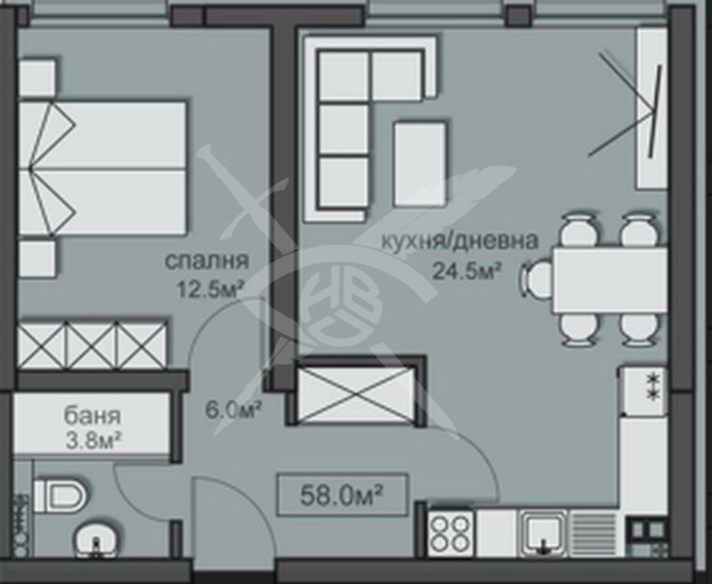 Продава 2-СТАЕН, гр. София, Красно село, снимка 1 - Aпартаменти - 49088681