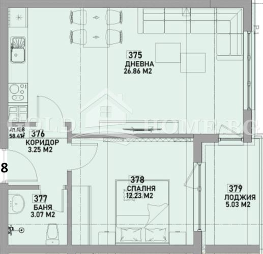 Продава 2-СТАЕН, гр. Пловдив, Беломорски, снимка 2 - Апартаменти - 56104188