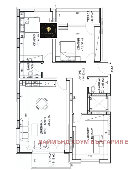 Продава  4-стаен град Пловдив , Младежки Хълм , 150 кв.м | 38742529 - изображение [2]