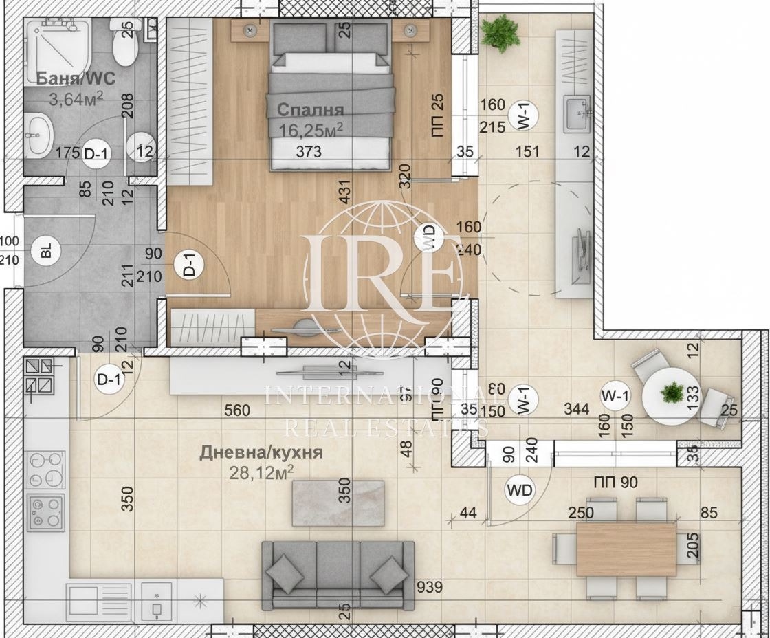 Продава 2-СТАЕН, гр. Варна, Левски 1, снимка 5 - Апартаменти - 53616714