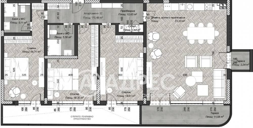 Продава МНОГОСТАЕН, гр. София, Център, снимка 2 - Апартаменти - 52040530