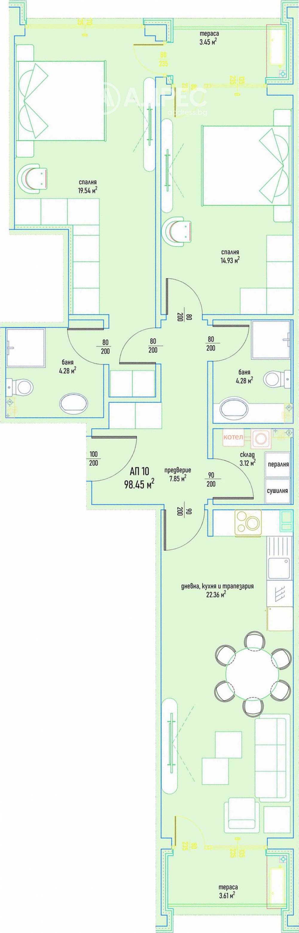 Продава 3-СТАЕН, гр. София, Малинова долина, снимка 3 - Апартаменти - 54352566