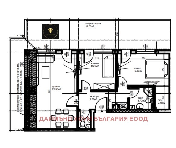 For Sale  2 bedroom Plovdiv , Komatevski vazel , 130 sq.m | 12705590 - image [2]