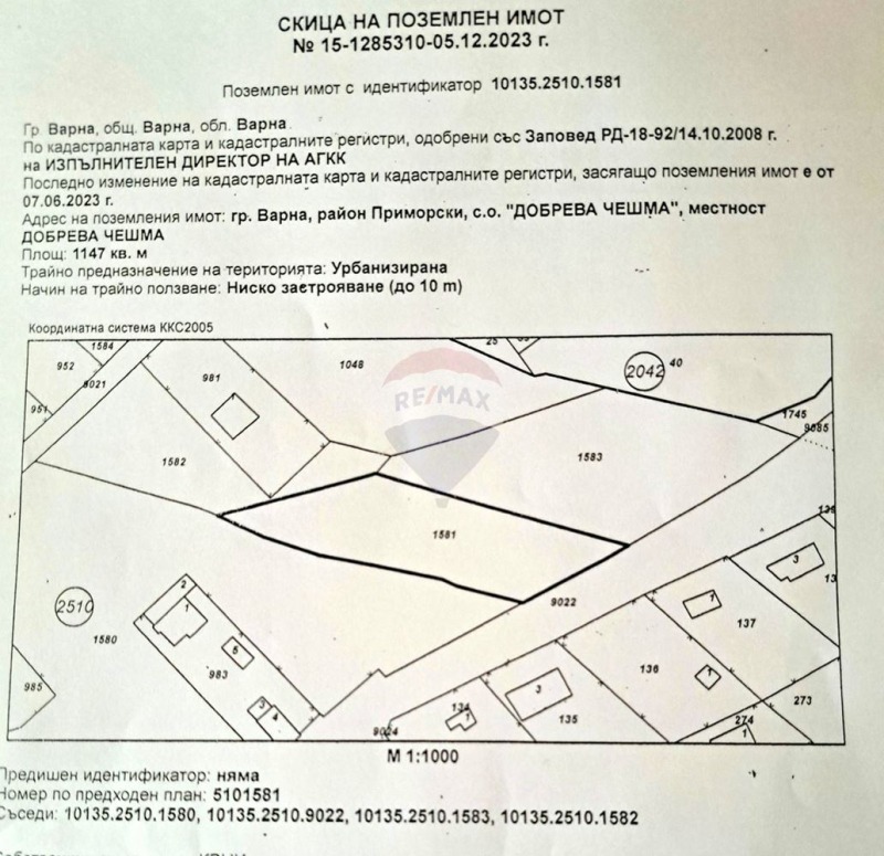 Продава ПАРЦЕЛ, гр. Варна, м-т Добрева чешма, снимка 9 - Парцели - 49006870