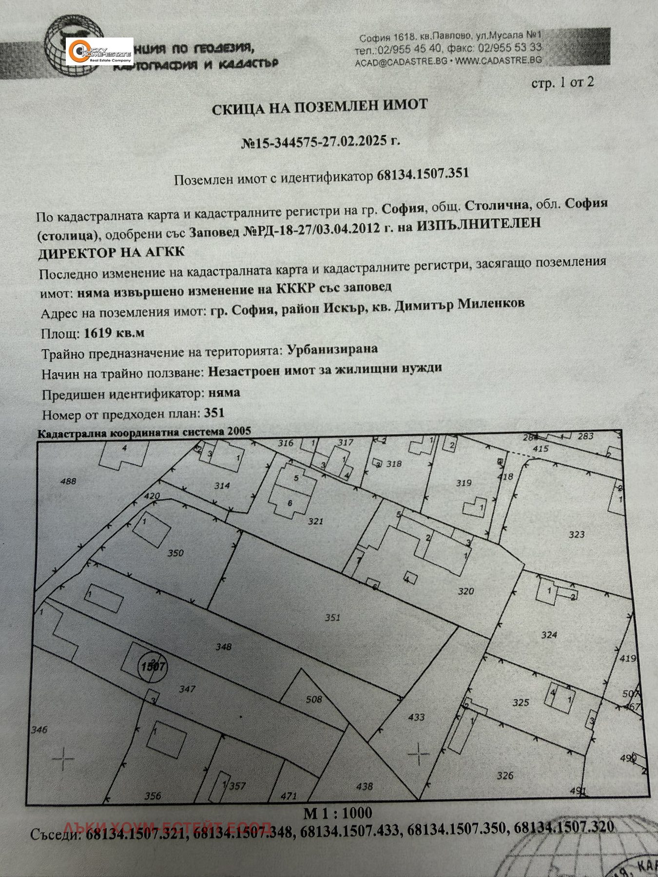 Продава ПАРЦЕЛ, гр. София, Димитър Миленков