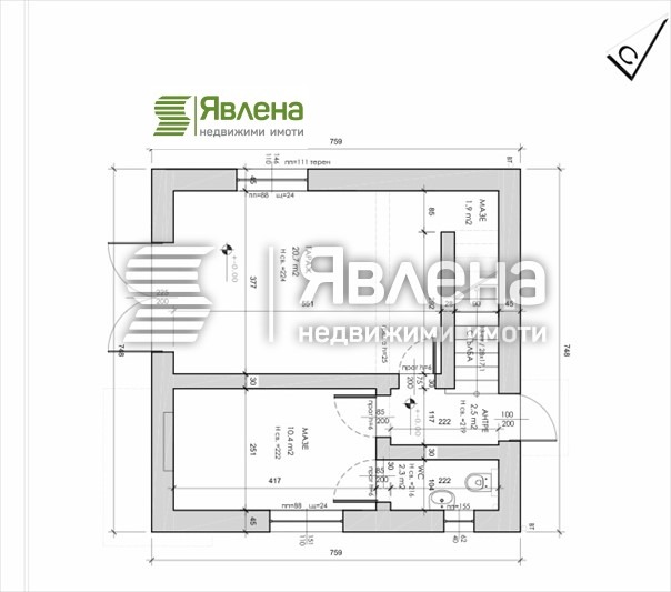 Продава КЪЩА, гр. София, с. Владая, снимка 5 - Къщи - 52958662