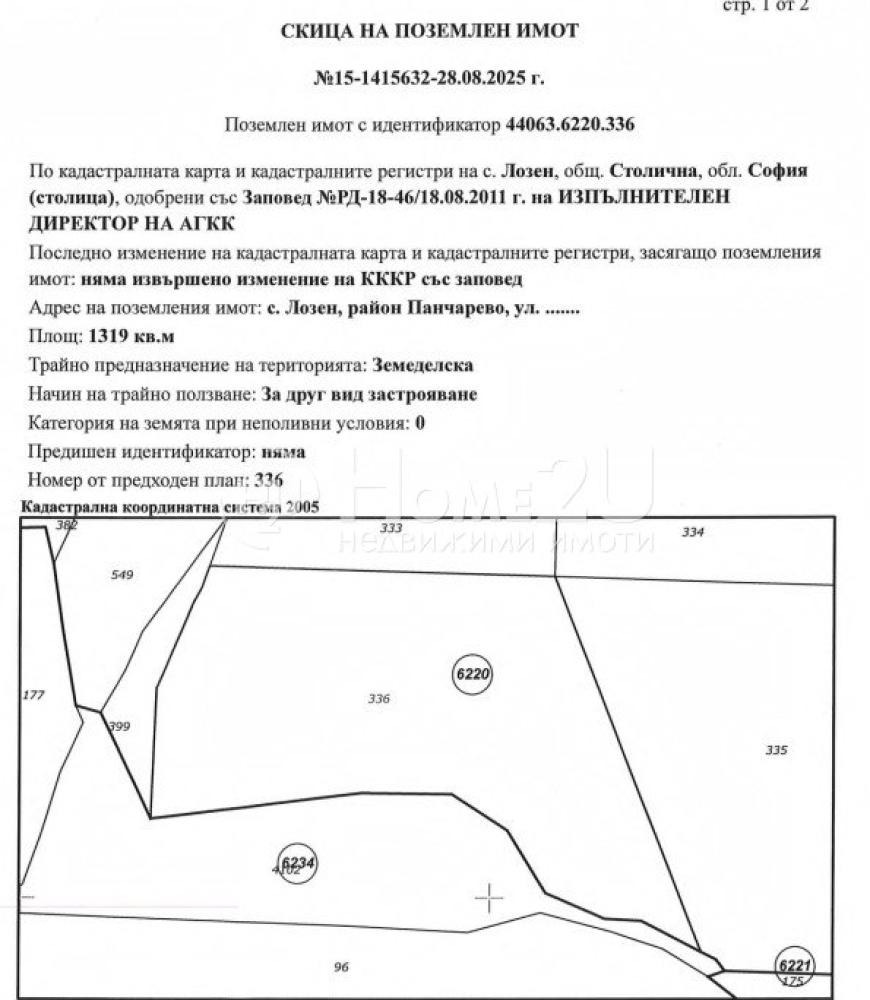 Продава ПАРЦЕЛ, гр. София, с. Лозен, снимка 6 - Парцели - 53945615