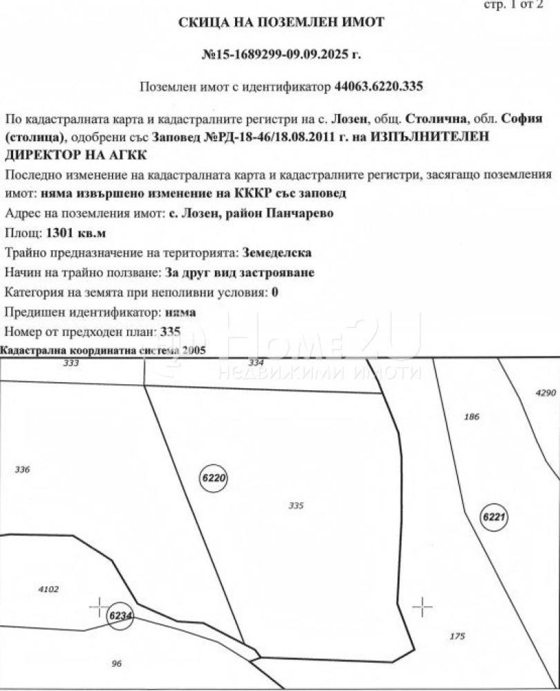Продава ПАРЦЕЛ, гр. София, с. Лозен, снимка 7 - Парцели - 53945615
