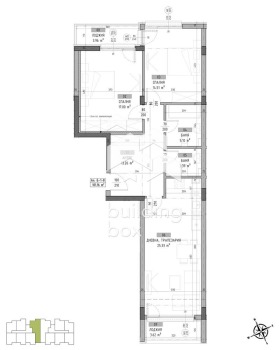 Продава 3-стаен град София Малинова долина - [1] 