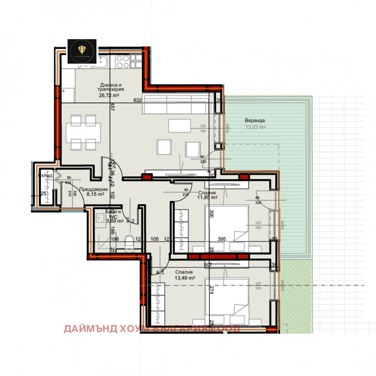 Продава 3-СТАЕН, гр. Пловдив, Остромила, снимка 2 - Aпартаменти - 47459756