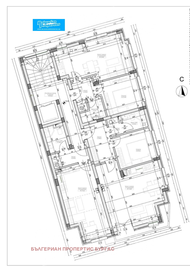 Продава 3-СТАЕН, гр. Бургас, Възраждане, снимка 2 - Апартаменти - 52371999