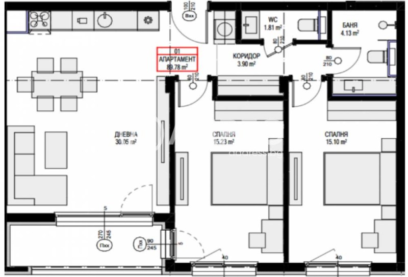 Продава 3-СТАЕН, гр. София, Овча купел 2, снимка 3 - Апартаменти - 53122450