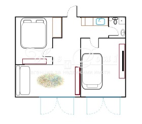 2 slaapkamers Zimno kino Trakija, Varna